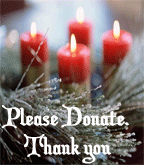 Holiday Candles. Please donate.