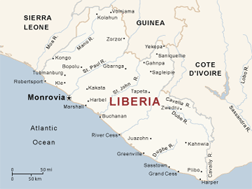 Map Liberia